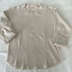 Uniqlo Waffle Long Sleeve Top